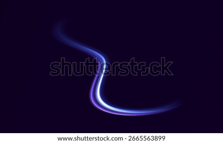 Radiant violet and blue light arcs sweeping across a deep background — abstract motion design for sleek, modern, and high-energy compositions.