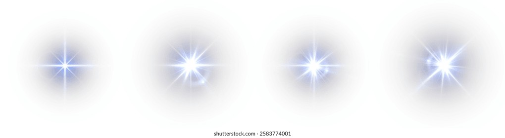 radiant white glow emanating from the center with long rays, symbolizing the sun and a powerful flash. Surrounded by shimmering particles, soft gradients blend into the background, exuding warmth