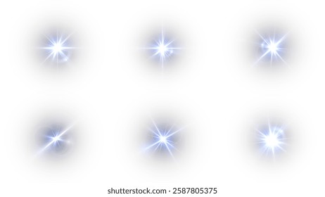 radiant white glow emanating from the center with long rays, symbolizing the sun and a powerful flash. Surrounded by shimmering particles, soft gradients blend into the background, exuding warmth