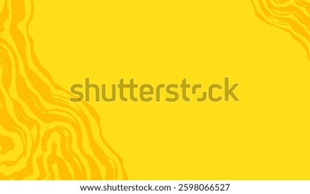 Radiant yellow canvas adorned with abstract topographic contours creating a bright and modern textured backdrop with a sunny disposition