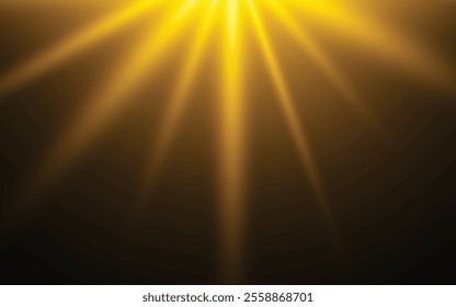 Radiant yellow light rays shining from the top, creating a vibrant and glowing beam effect. Perfect for highlighting, backgrounds, or adding a dynamic touch to your designs.