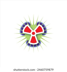 radiastion vector, icon white background eps