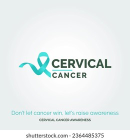 Radiate Hope against Cervical Cancer Vector Background Awareness Posters