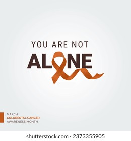Radiate Hope in Vector Background Colorectal Cancer