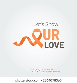 Radiate Hope in Vector Background. Skin Cancer Campaign