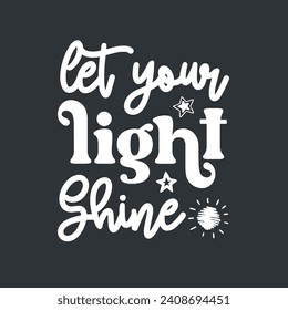 Radiate positivity with our Let Your Light Shine Bible quote sticker. A simple yet powerful reminder to embrace your inner light and illuminate the world around you.