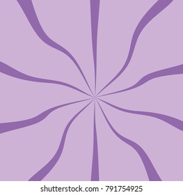 Radiating from the center of thin beams, lines Vector illustration. Design element for logo, signs Dynamic style Abstract explosion, speed motion lines from the middle, radiating sharp  Purple, violet