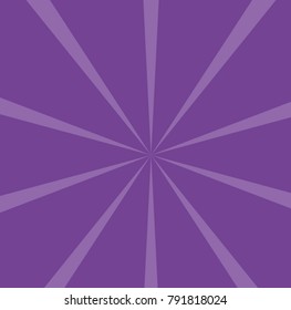 Radiating from the center of thin beams, lines Vector illustration. Design element for logo, signs Dynamic style Abstract explosion, speed motion lines from the middle, radiating sharp  Purple, violet