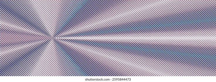 Radiating halftone abstract background – futuristic striped light burst effect.