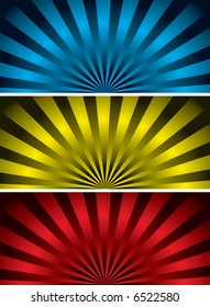 radiating illustration with three color variation ideal as a background
