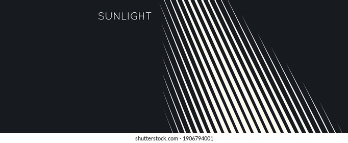 Radiating Lines Background. Black And White Design. Cover Design Template. Design For Banner, Flyer, Poster, Cover Or Brochure. Vector Illustration.