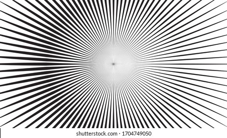 Radiating Lines in Circle Form .  Vector Illustration .Technology round Logo . Design element . Abstract Geometric ,Striped background
