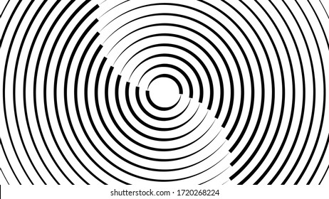 Radiating Lines in Circle Form .  Vector Illustration . Abstract Geometric ,Striped background