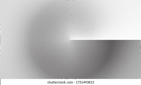 Radiating Lines texture in Circle Form .  Vector Illustration . Abstract Geometric ,Striped background
