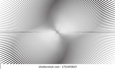 Radiating Lines texture in Circle Form .  Vector Illustration . Abstract Geometric ,Striped background