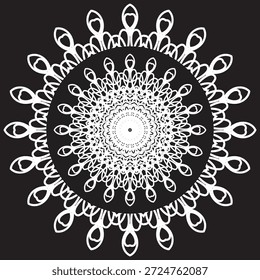 Radiating Loop Ornament with Concentric Detai
