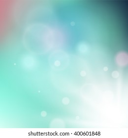 Radiating rays on soft colored background