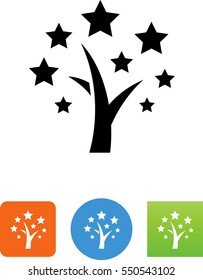 Radiating Tree Of Stars Icon