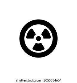 radiation alt Icon. Flat style design isolated on white background. Vector illustration