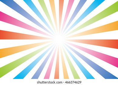 Radiation of the background material wallpaper, rainbow colored line