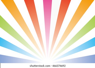 Radiation of the background material wallpaper, rainbow colored line