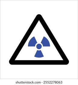 Radiation Caution Icon, Vector graphics