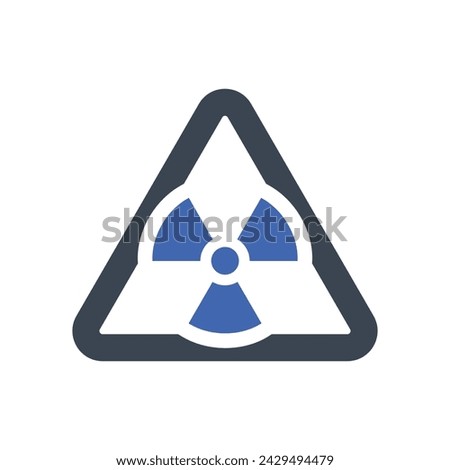 Radiation caution Icon, Vector Graphics