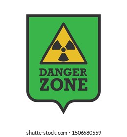 Radiation, coat of arms logo shield vector graphics