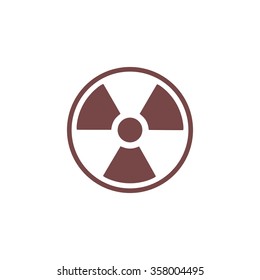 Radiation Colorful vector icon. Simple retro color modern illustration pictogram. Collection concept symbol for infographic project and logo