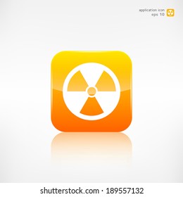 Radiation danger icon