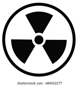 Radiation Danger vector pictogram.