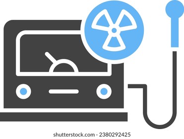 Radiation Detector icon vector image. Suitable for mobile application web application and print media.