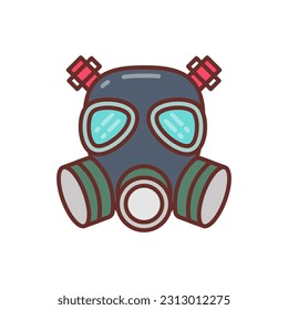 Icono de exposición de radiación en vector. Ilustración