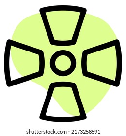 Radiation Exposure Warning Logotype Isolated On A White Background