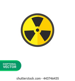 Radiation flat icon