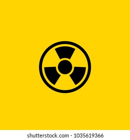 Radiation flat vector icon. Radiation vector sign
