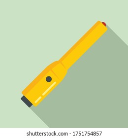 Icono de dispositivo de mano de radiación. Ilustración plana del icono vectorial del dispositivo de la mano de la radiación para el diseño web