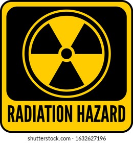 Radiation Hazard Black Yellow Square Sign Stock Vector (royalty Free 