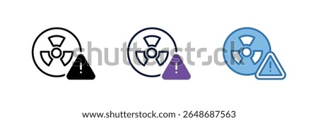 Radiation Hazard Icon Element For Design
