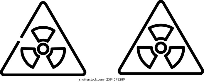 "Radiation Hazard Icon Representing Nuclear Risk, Toxicity, and Environmental Danger"