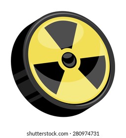 Radiation hazard sign