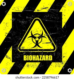 radiation hazard sign and label vector