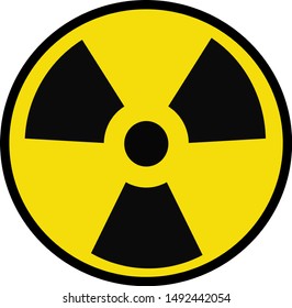
radiation hazard sign, may be used as icons