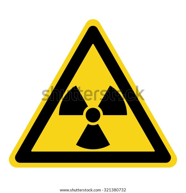 Radiation Hazard Sign Symbol Radioactive Threat Stock Vector (Royalty ...