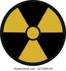 Radiation Hazard Sign Warns People Against Danger