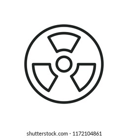 radiation hazard vector icon