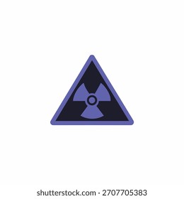 Diseño de icono de Vector de riesgo de radiación.