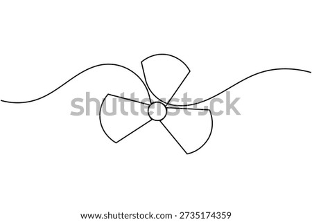 Radiation hazard warning circle sign icon continuous one line drawing on white background minimalist nuclear radioactive danger symbol outline vector illustration