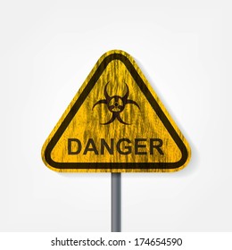 Radiation hazard warning sign
