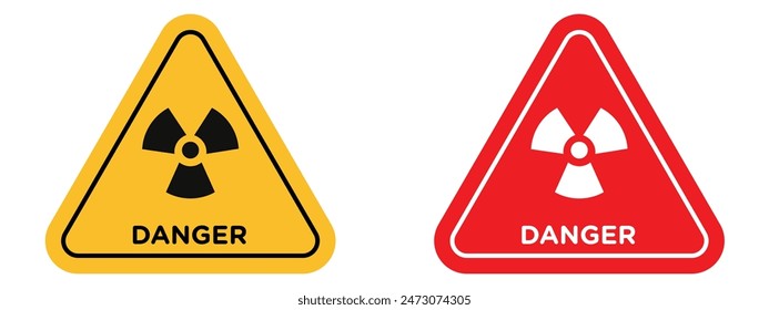 Radiation Hazard Warning Sign Ensure Safety in High Radiation Areas